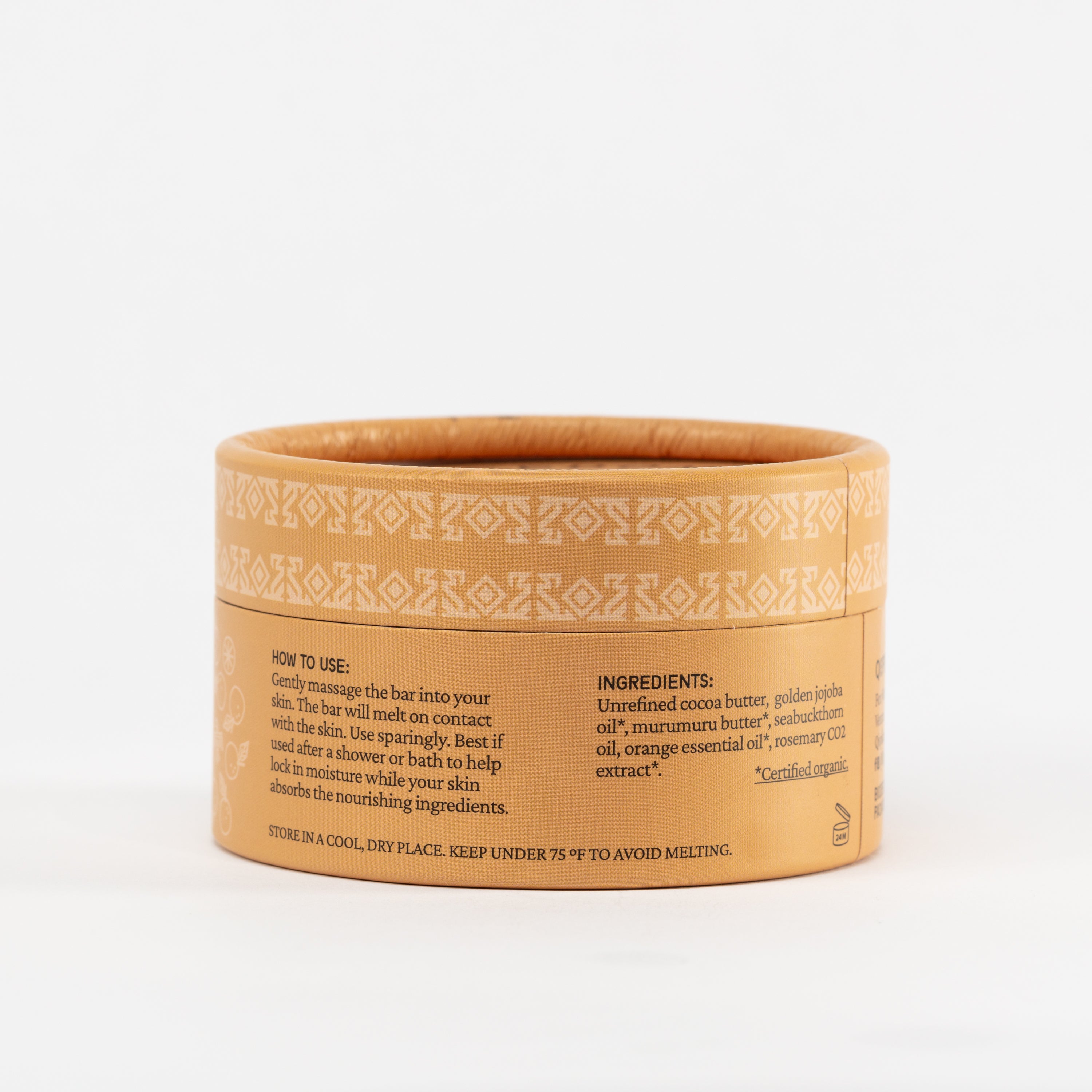 Orange Lotion Bar